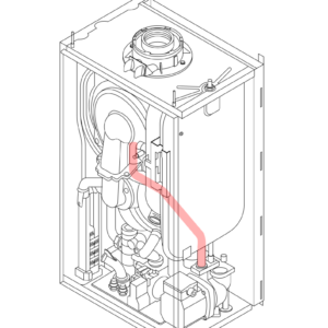 7683913 - BAXI - 600 Range - 624 - Kit Return Pipe Assy